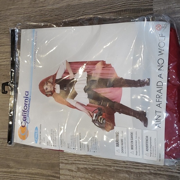 Little Red Ridinghood/Ain't Afraid of No Wolf Costume Size Large 10-12 - Picture 2 of 3